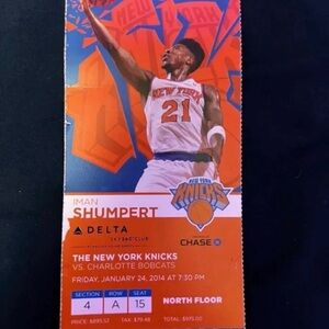 2014 New York Knicks Ticket Stub Carmelo Anthony, MSG Record, 62 Point PSA Low